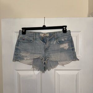 Hollister Women's Light Blue Denim Shorts